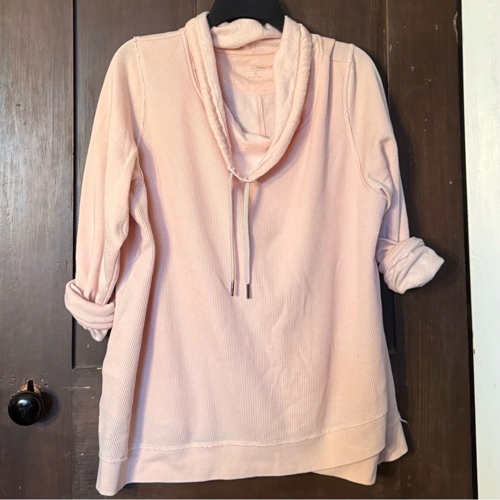 Calvin Klein Pink Cowl Neck Pullover